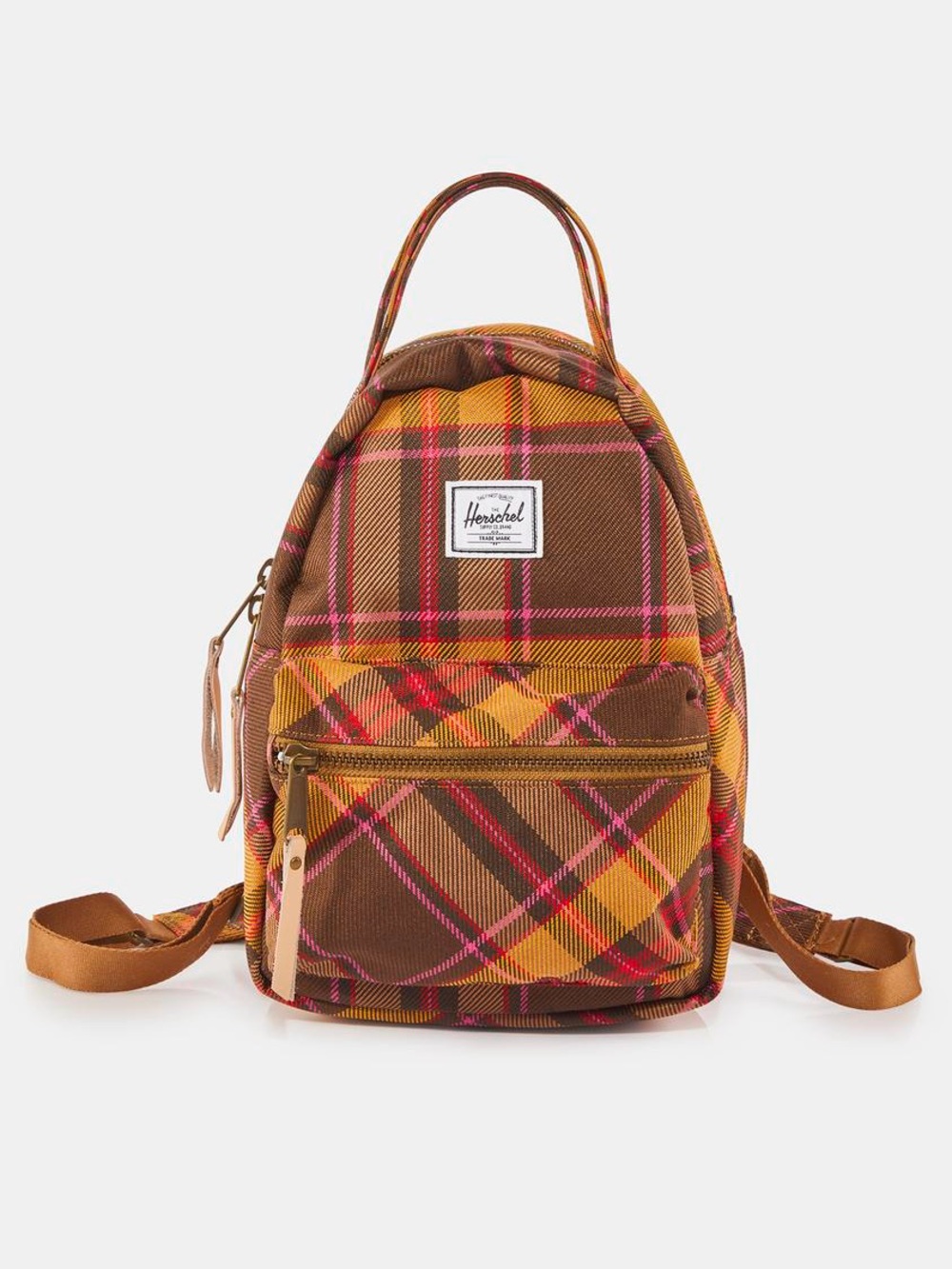 NWT Herschel Supply Co. Nova Mini Backpack - Chestnut Plaid (9L)